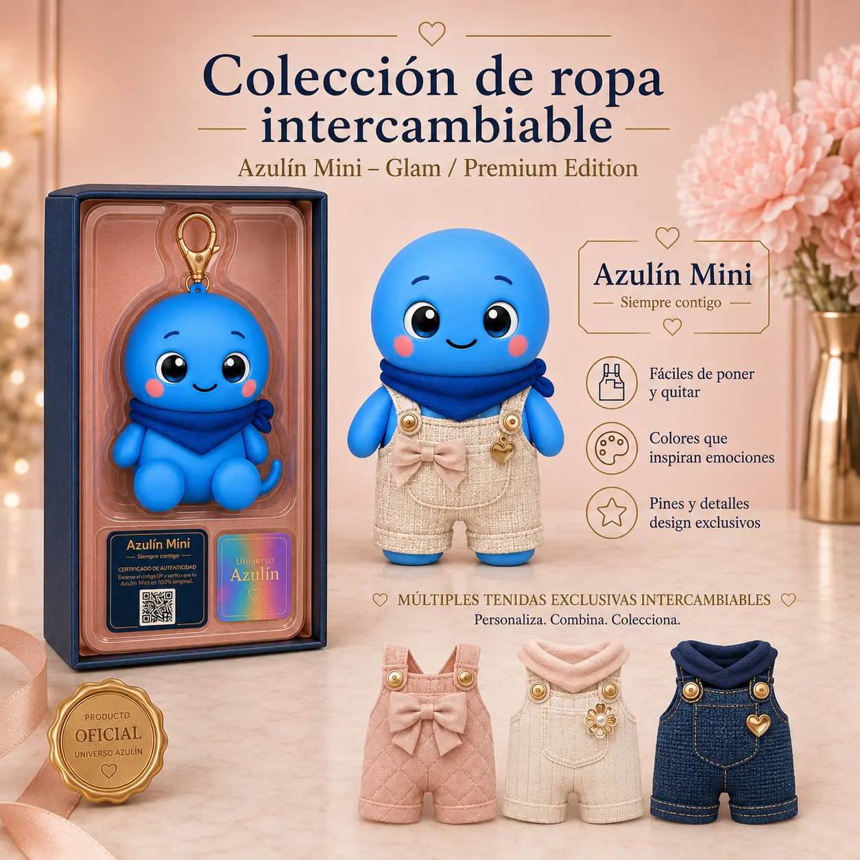 Colección de ropa intercambiable Azulín Mini Glam Premium