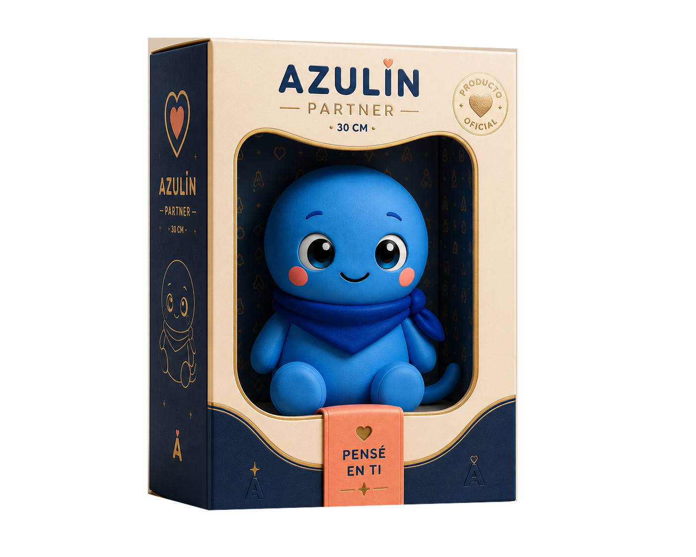 Packaging oficial Azulín Partner de 30 cm