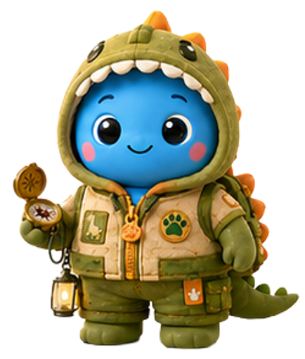 Azulín Dino Friend, diseño destacado de Special Edition