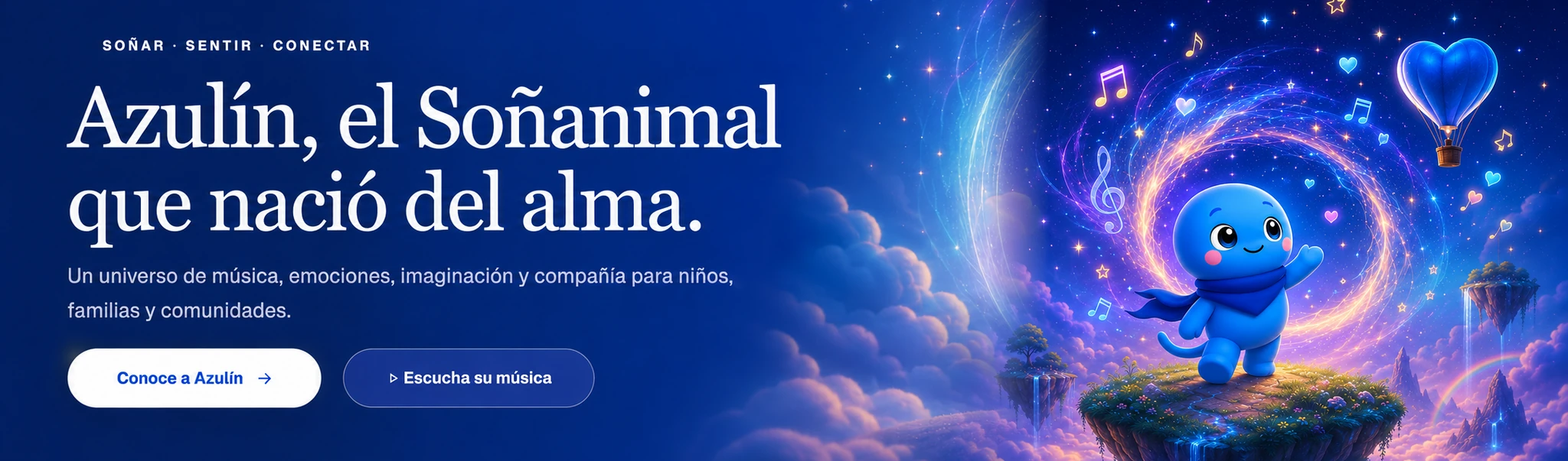 Azulín, el Soñanimal que nació del alma, en el mundo mágico del Universo Azulín